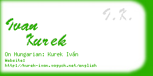ivan kurek business card